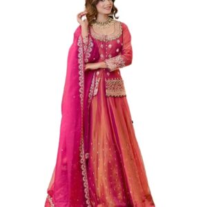 Bridal Lehanga WONAARI Traditional Embroidered Lehenga Choli Set | Bridal Wear, Heavy Sequin Work