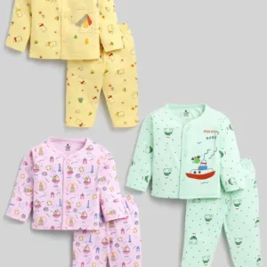 Baby Boys & Baby Girls Casual Shirt Pyjama  (Sea Green)