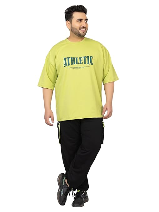 CHKOKKO Men Plus Size Printed Casual Summer Wear Coords Stylish Gents Cord Set Half Sleeves Latest Co Ord Track Suit Round Neck Western Co-ord Set